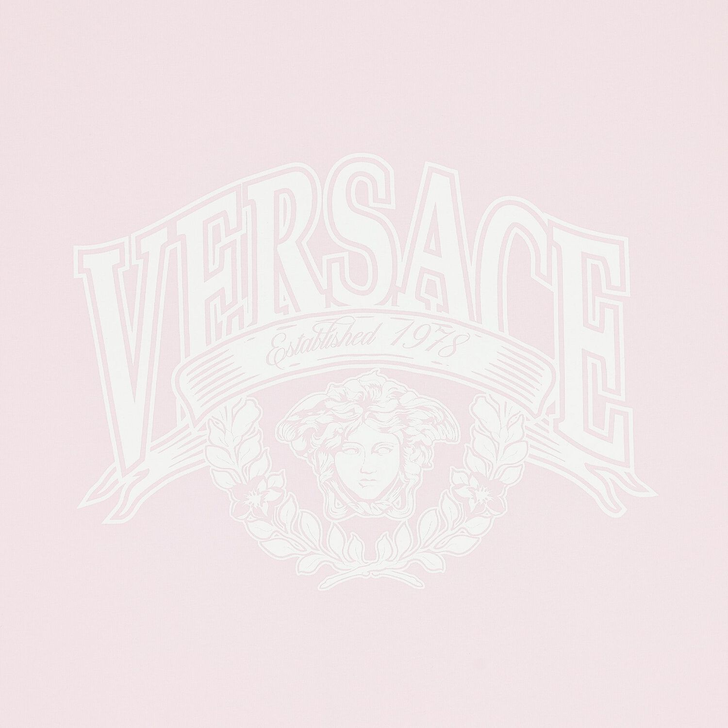 Baby Girls Pink & White Medusa Logo Blanket, 1, hi-res