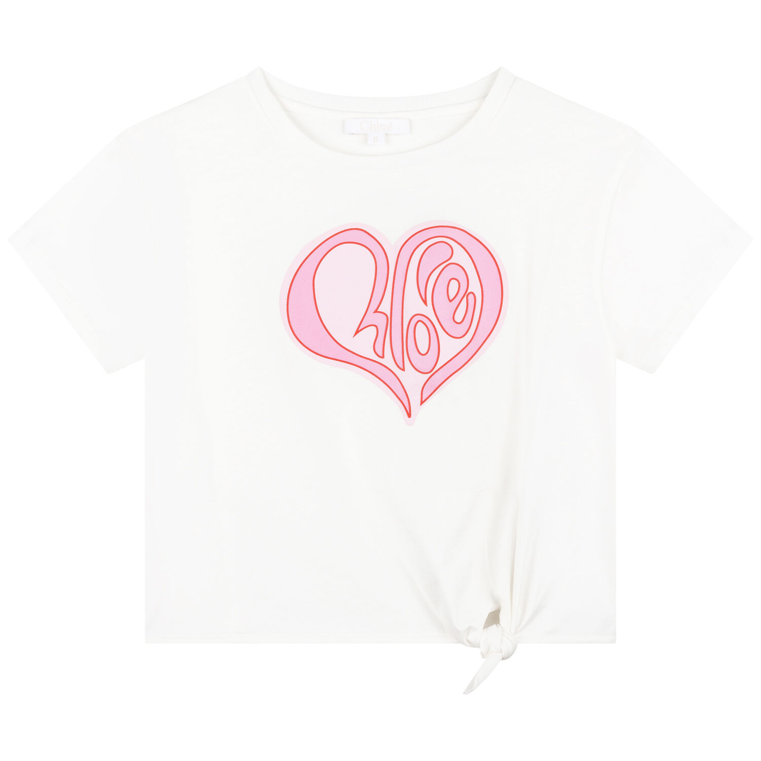 Girls Ivory Logo T-Shirt, 1, hi-res