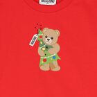 Red Christmas Teddy Bear Logo T-Shirt , 2, hi-res