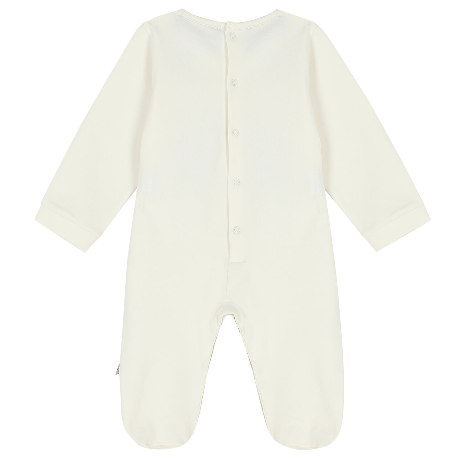 Ivory & Gold Logo Babygrow, 1, hi-res