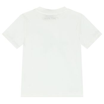 Girls White Logo T-Shirt