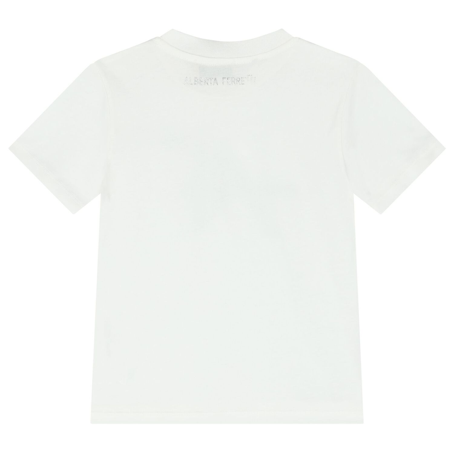 تيشيرت بالشعار باللون الابيض للبنات, 2, hi-res image number null