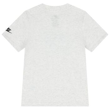 Boys Grey Icy Futura Logo T-Shirt