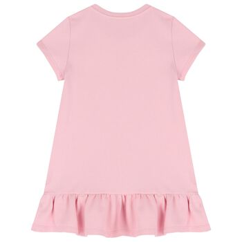 Girls Pink Logo Dress