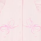 Baby Girls Pink Bow Babygrow, 1, hi-res