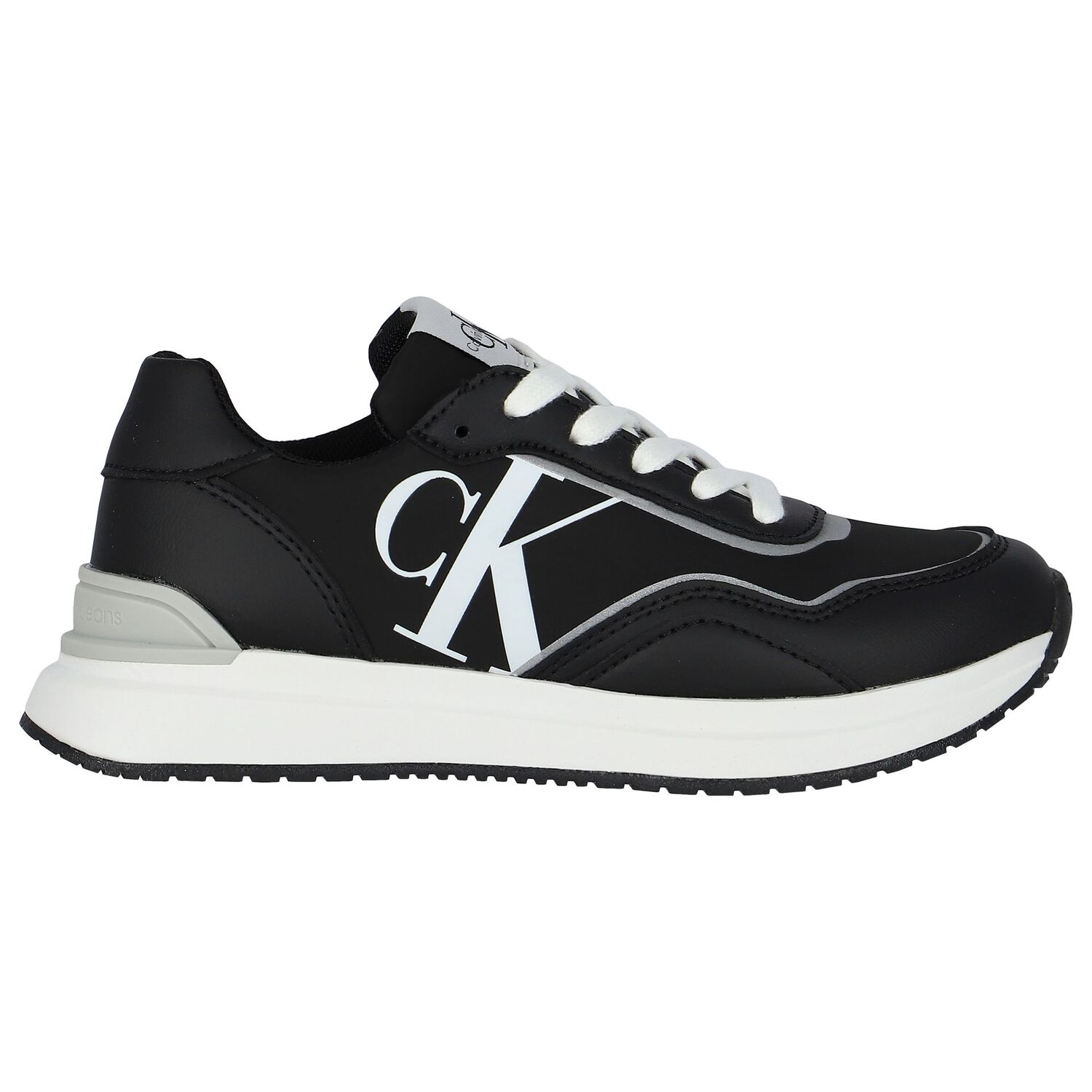 Black & White Logo Trainers, 1, hi-res