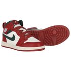 Red, Green & White Air Jordan 1 Mid Trainers, 3, hi-res