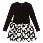 Girls Black & White Dress, 1, hi-res