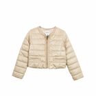 Girls Gold Puffer Jacket, 1, hi-res