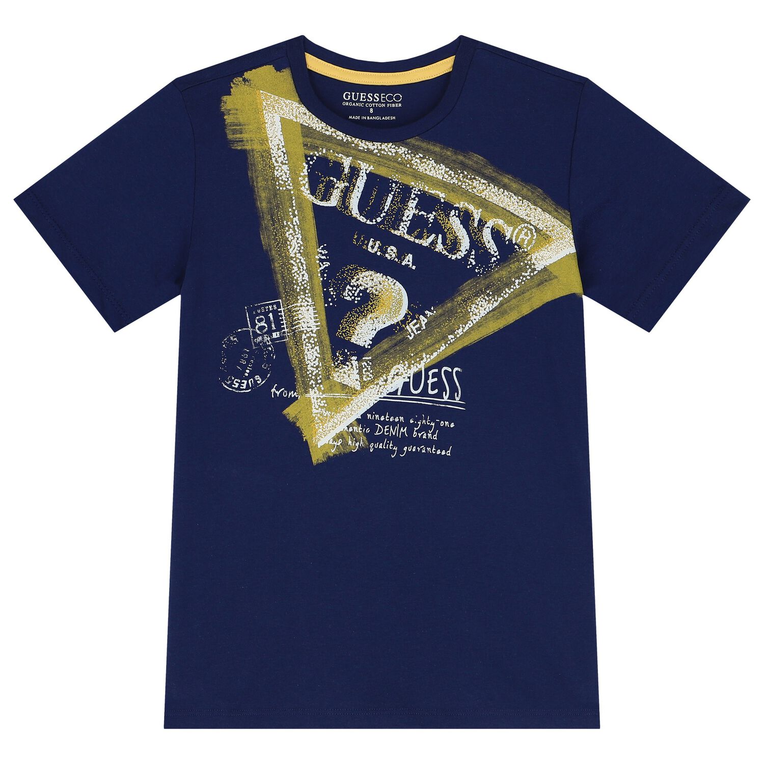 Boys Navy Blue Logo T-Shirt, 3, hi-res