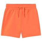 Younger Boys Orange Logo Shorts, 7, hi-res