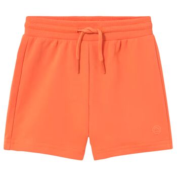 Younger Boys Orange Logo Shorts