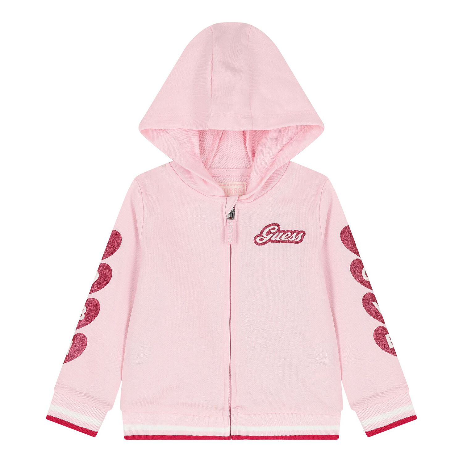 Baby Girls Pink Logo Tracksuit, 2, hi-res