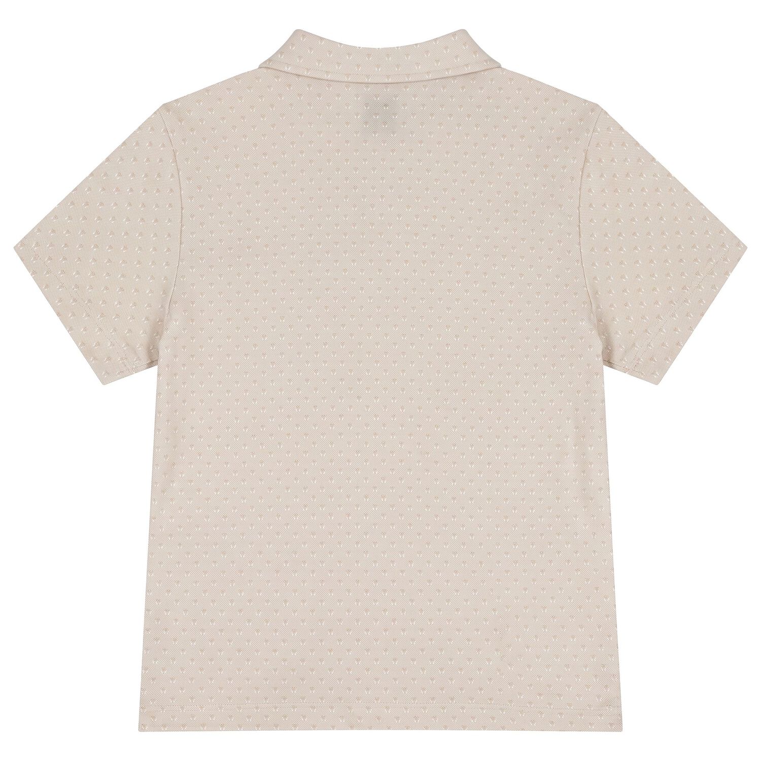 Boys Beige Logo Polo Shirt, 1, hi-res