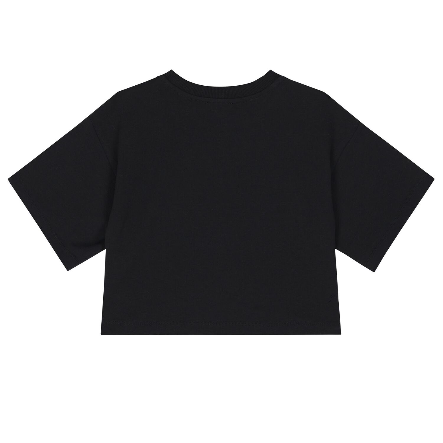 تي شيرت بنات بشعار الدب تيدي باللون الأسود, 4, hi-res