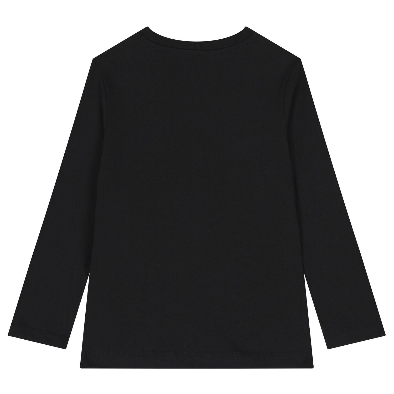 بلوزة بأكمام طويلة بشعار أبيض وأسود للأولاد (عبوة من قطعتين), 1, hi-res