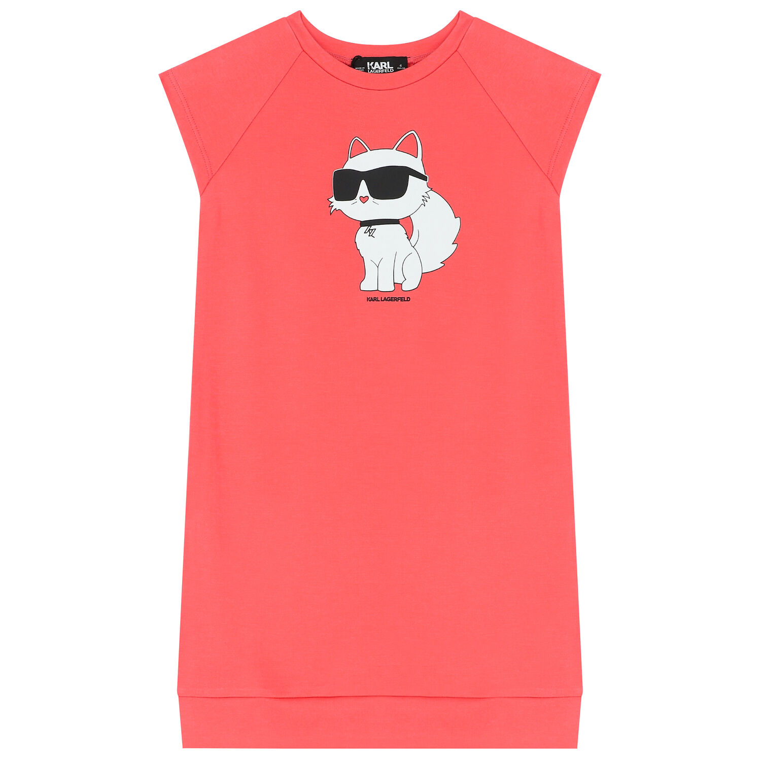 Girls Coral Choupette Logo Dress, 1, hi-res image number null