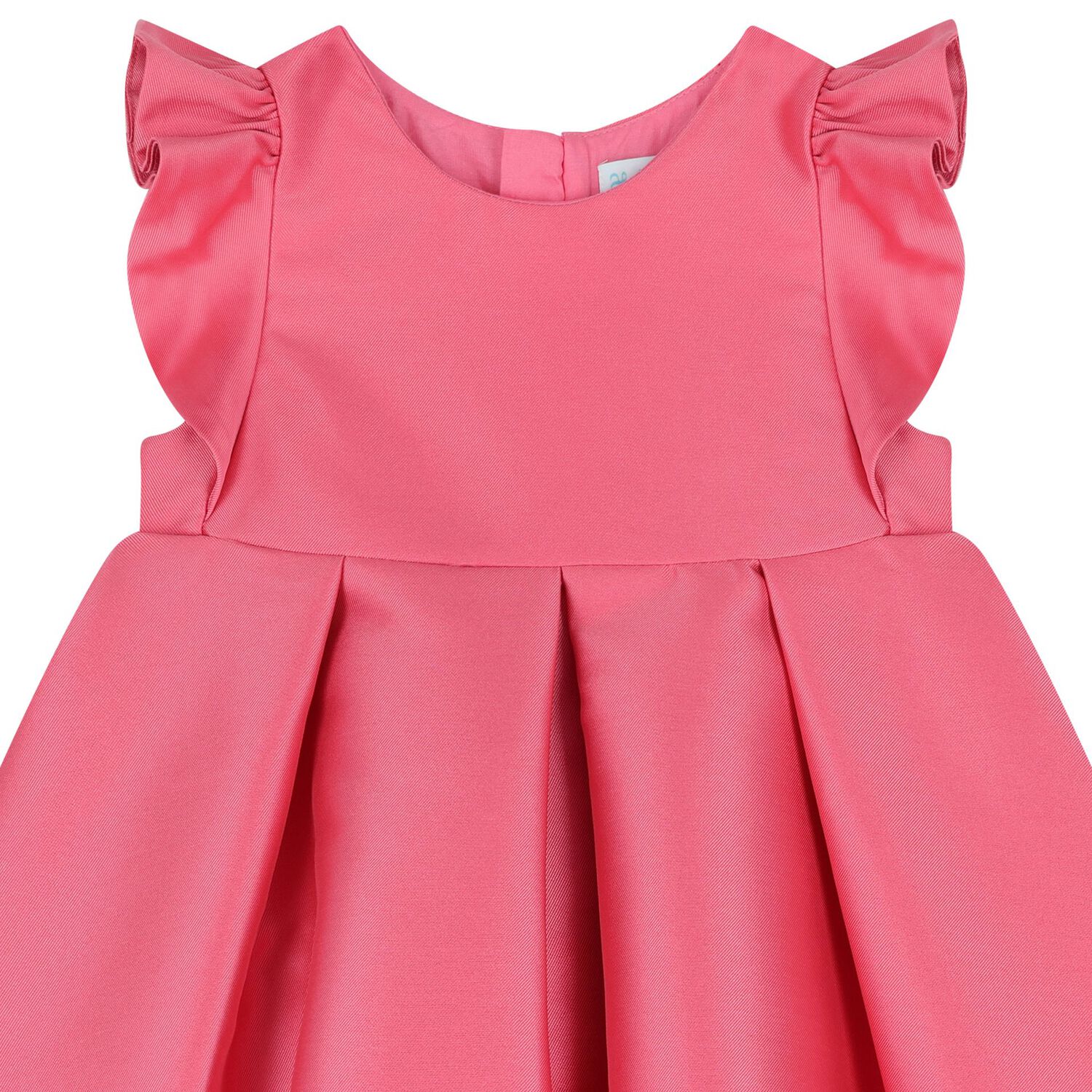 Younger Girls Pink Satin Dress, 1, hi-res
