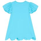 فستان بنات بطبعة الشنطة باللون الازرق, 1, hi-res