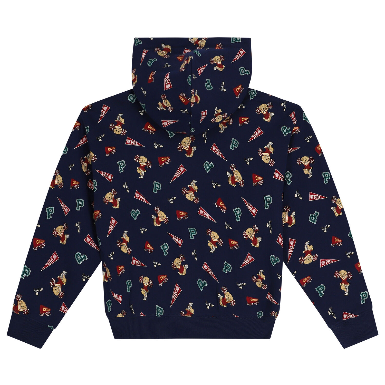 توب هودى بنات بالشعار باللون الكحلى, 1, hi-res image number null