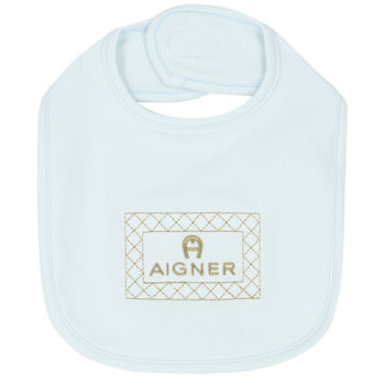 Blue & Gold Logo Baby Bib