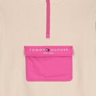 Girls Ivory Velour Dress, 1, hi-res