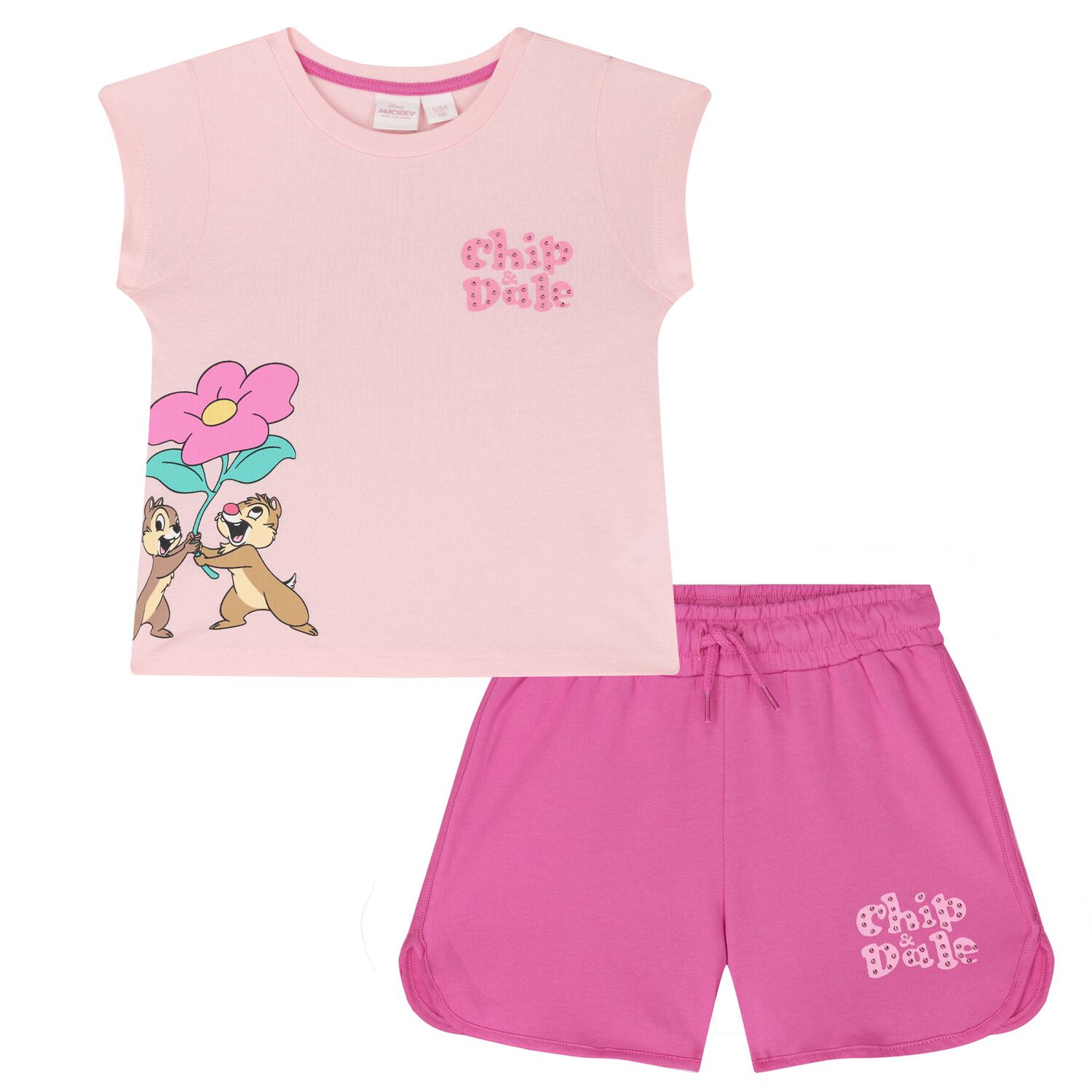 Girls Pink Disney Shorts Set, 1, hi-res image number null