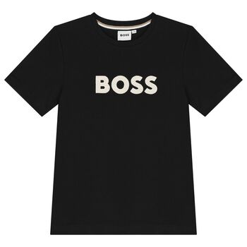 Boys Black Logo T-Shirt