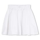 Girls White Logo Skirt, 1, hi-res