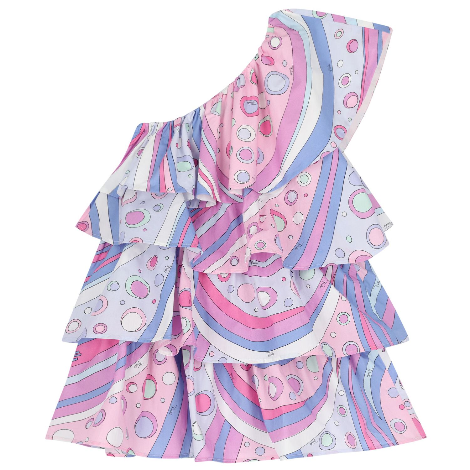 Girls Multi-Coloured Iride Layered Dress, 1, hi-res image number null