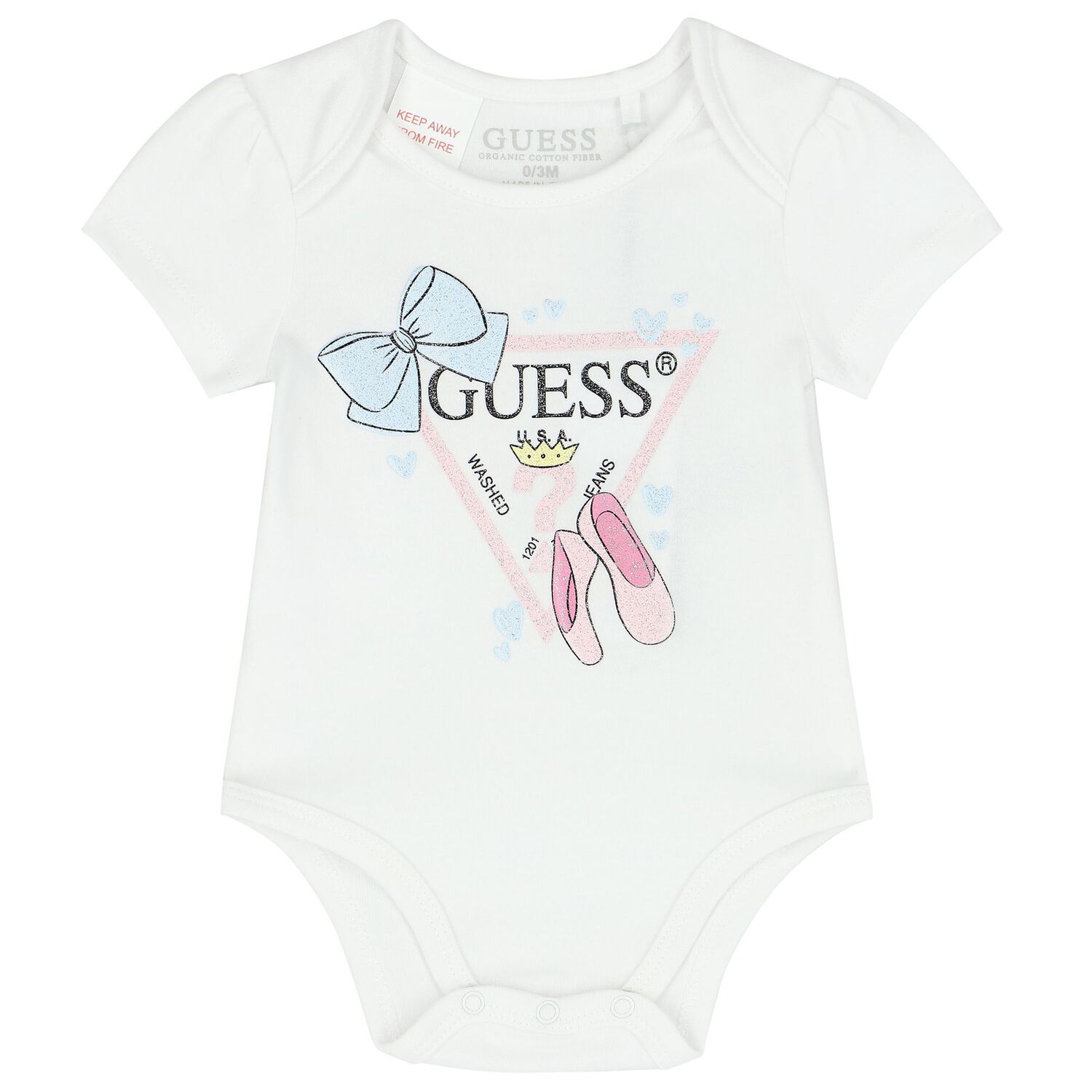 Baby Girls White, Grey & Purple Bodysuits ( 3-Pack ), 1, hi-res