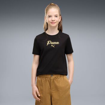 Girls Black Logo T-Shirt