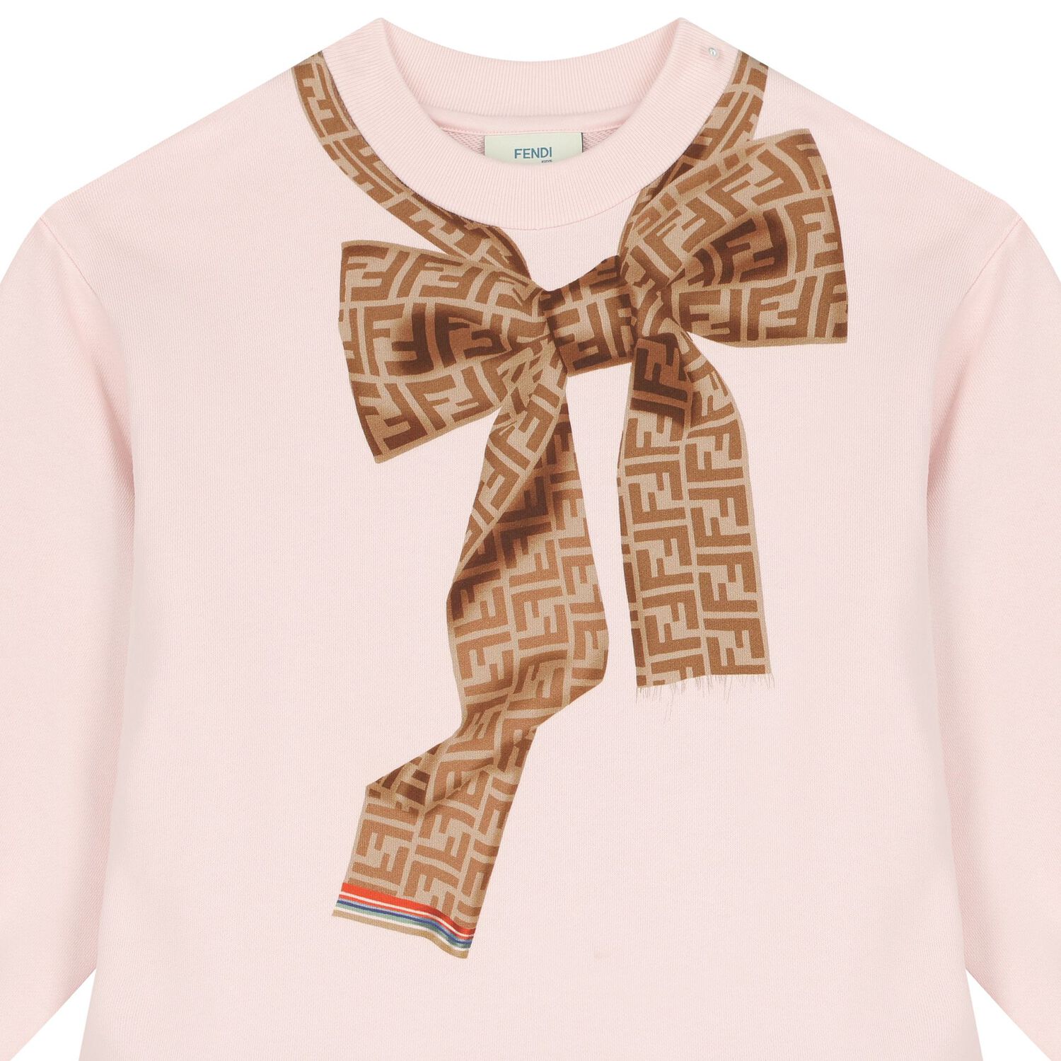 Girls Pink Logo Sweatshirt Dress, 1, hi-res image number null