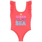 مايوه بنات ترتر باللون المرجاني, 1, hi-res