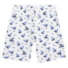 Boys White Logo Shorts, 1, hi-res