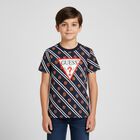 Boys Navy Blue Logo T-Shirt, 4, hi-res
