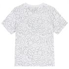 Boys White Logo T-Shirt, 1, hi-res