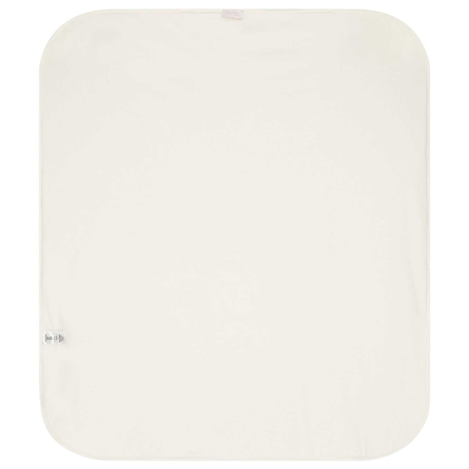 White & Gold Logo Baby Blanket, 1, hi-res