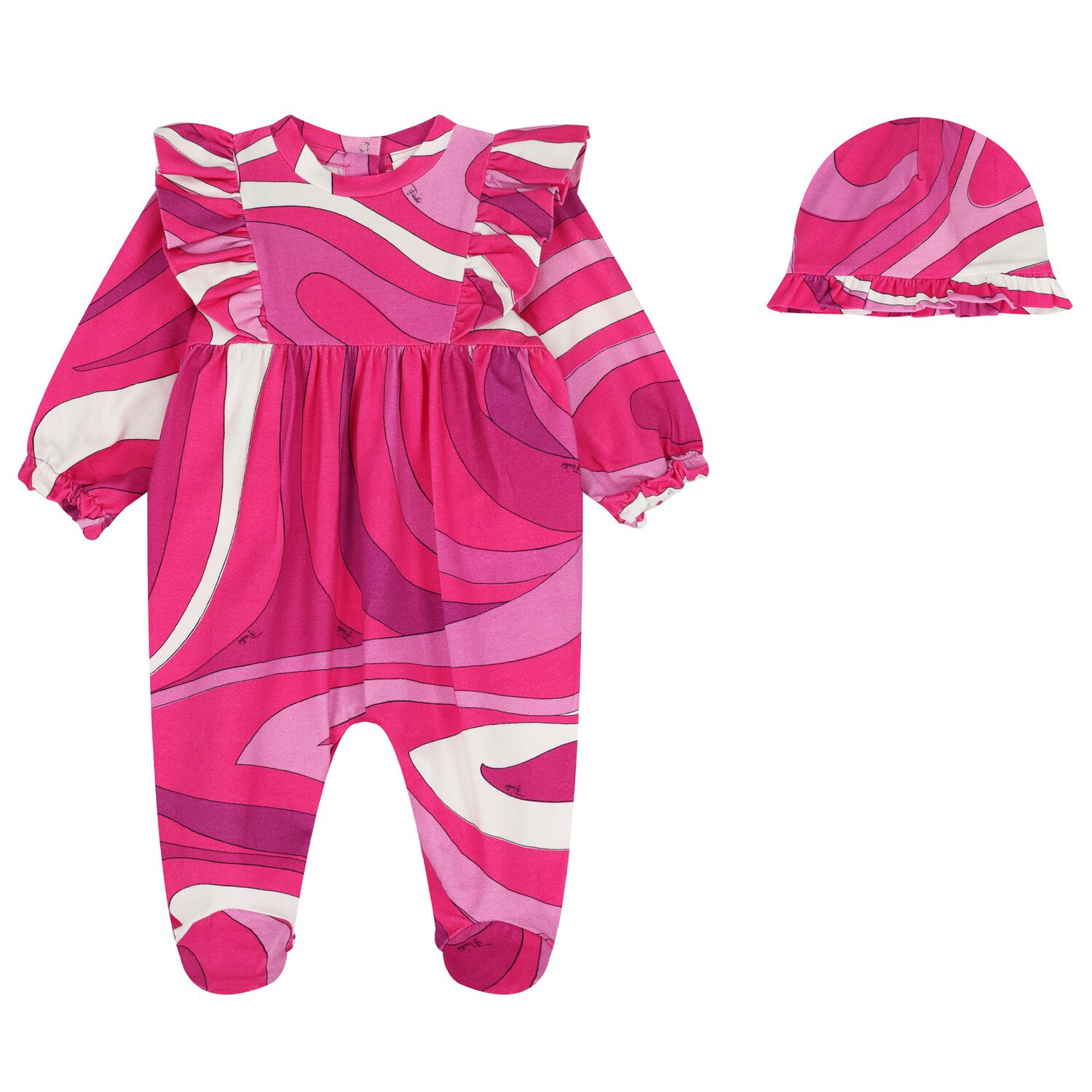 Baby Girls Pink & Purple Babygrow Gift Set, 2, hi-res