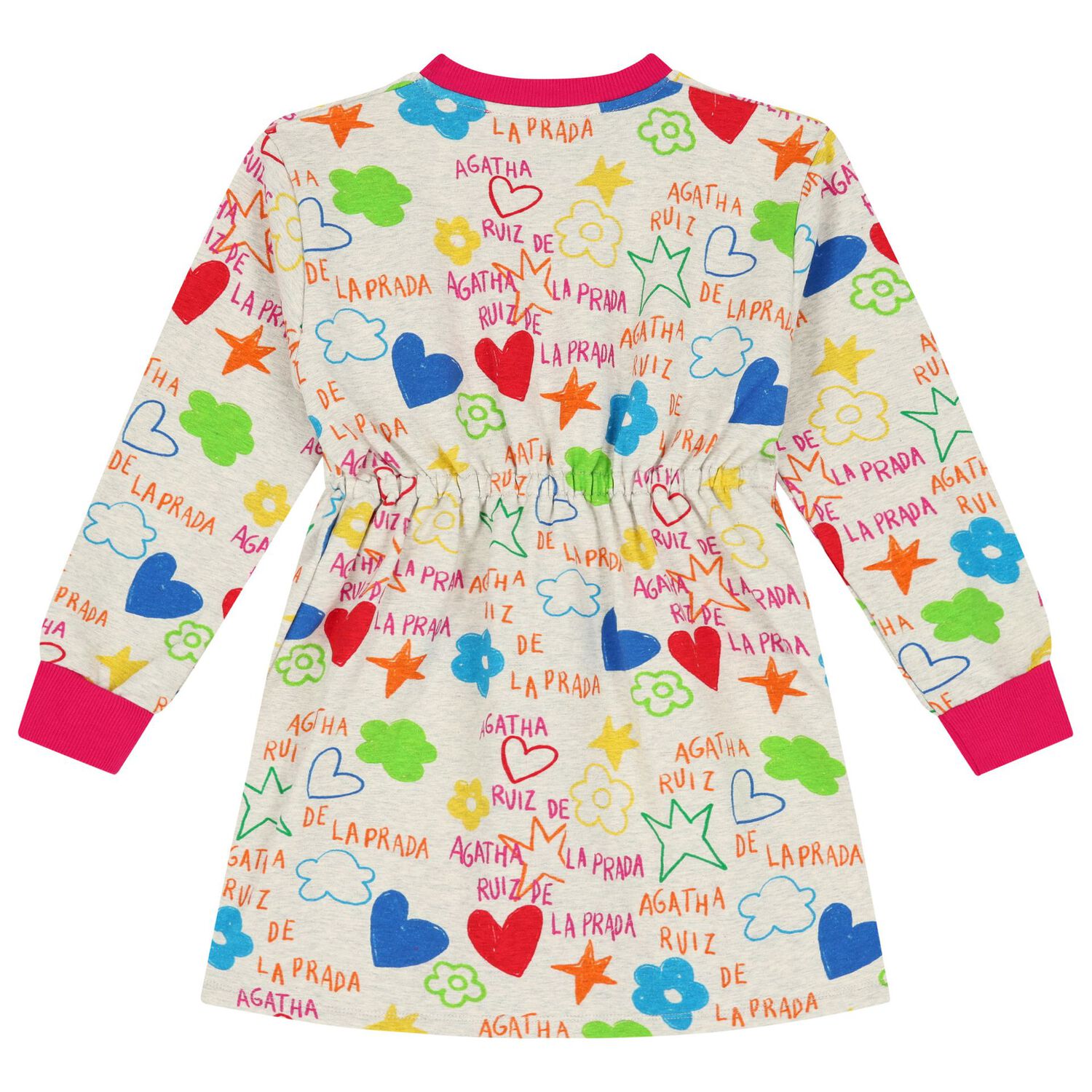 Girls Grey Logo Dress, 1, hi-res image number null