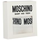 قبعه للأطفال بالشعار باللون الابيض , 1, hi-res