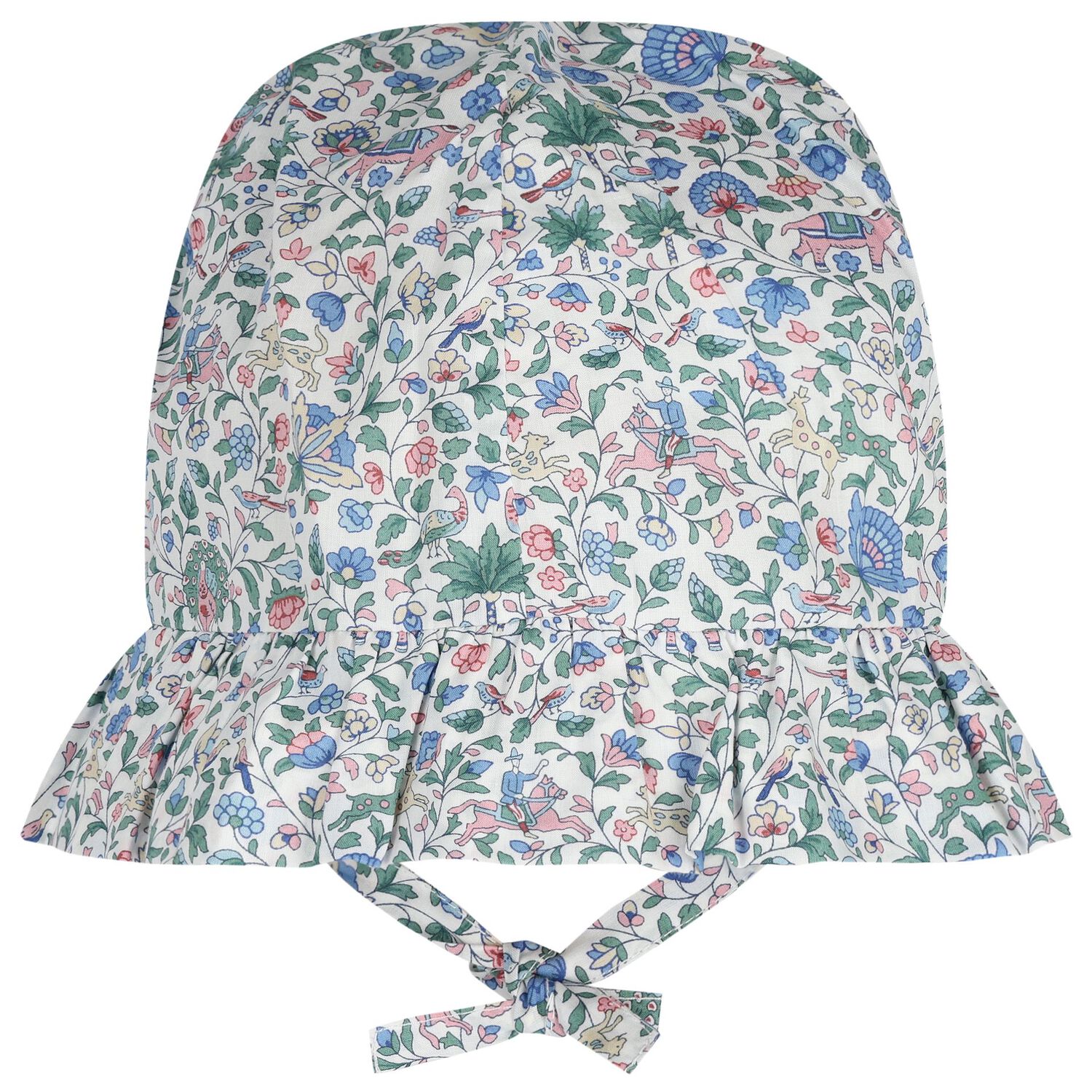 Younger Girls Blue & Green Liberty Hat, 1, hi-res