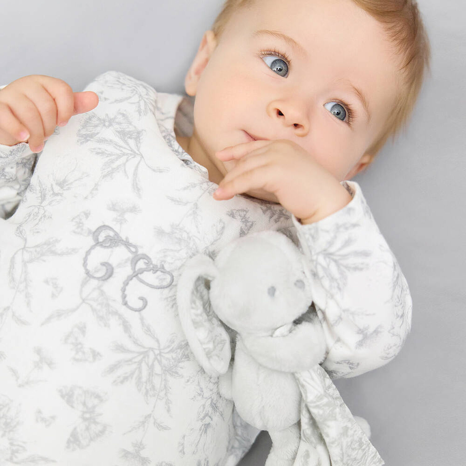 Grey Rabbit Baby Comforter, 1, hi-res image number null