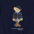 Girls Navy Bear Dress, 1, hi-res
