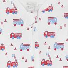Baby Boys White Flashing Fire Trucks Babygrow, 1, hi-res
