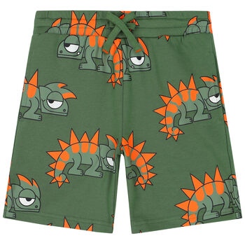 Boys Green Chameleon Shorts