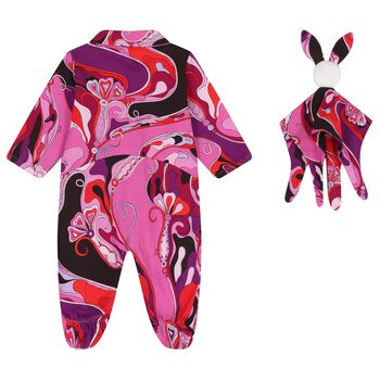 Baby Girls Multi-Coloured Orchidee Babygrow Gift Set