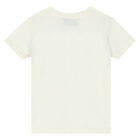 Boys Ivory Logo T-Shirt, 1, hi-res