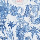 Girls White & Blue Jungle Dress, 1, hi-res