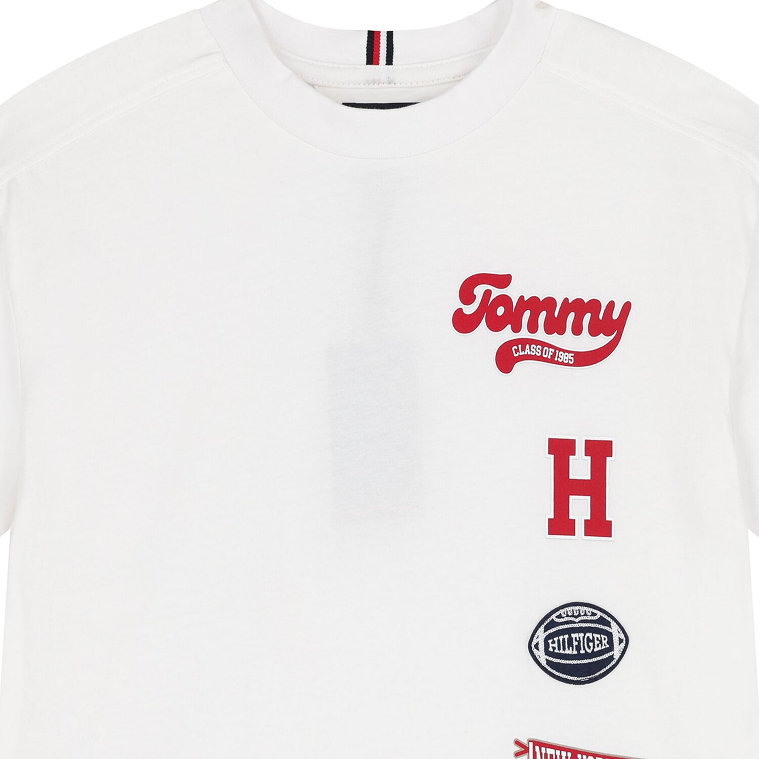 Boys White Logo T-Shirt, 2, hi-res